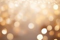 Soft golden bokeh lights shimmer warm elegant background Royalty Free Stock Photo