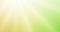 Soft gradient background with radiating light rays in yellow and green hues sun rays soft light Royalty Free Stock Photo