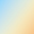 A soft gradient background transitioning from light blue in the upper left to pale orange Royalty Free Stock Photo