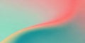 Soft gradient blend of teal peach and yellow with subtle grain texture Royalty Free Stock Photo