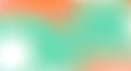 Soft gradient of coral orange and mint green with white highlight abstract background Royalty Free Stock Photo