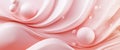 Soft Gradient With Floating Bubbles In Light Pink And Peach Shades Royalty Free Stock Photo