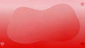 Soft Gradient Red Heart Shape with Floating Smaller Hearts on Blurred Pink Background Royalty Free Stock Photo