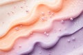 Soft gradient transitions from peach to lavender, enhanced by fine glitter particles that reflect light, creating a Royalty Free Stock Photo