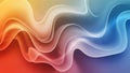 Soft Gradient Waves of Orange Red Blue and White Light abstract background Royalty Free Stock Photo