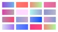 Soft gradients swatches background set Royalty Free Stock Photo