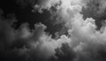 Soft grayscale cloud formation creating a calm atmospheric background. Royalty Free Stock Photo