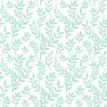 Soft green leaf Seamless pattern background vector design