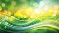 soft green yellow defocused glittery background with empty space Royalty Free Stock Photo