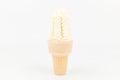 Soft ice cream on white background Royalty Free Stock Photo