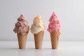 Soft ice creams food. Generate Ai Royalty Free Stock Photo