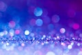 Soft image abstract bokeh ultra violet,purple,pink color with light background.Ultra violet night light elegance,smooth sparkling