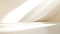 Soft ivory beige studio background with understated depth for premium minimalist advertising visuals Royalty Free Stock Photo