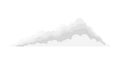 Soft Layered Gray Cloud Formation in Minimalist Vector Style Royalty Free Stock Photo