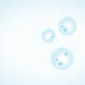 Soft light Blue background with Christmas tree balls. Vector EPS 10 cmyk Royalty Free Stock Photo