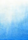 Soft light blue watercolor background with a smooth vertical gradient transitioning from white to blue. Subtle paper texture and Royalty Free Stock Photo