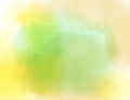 Soft light yellow and green pastel ethereal watercolor cloud. Background