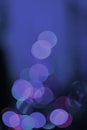 Soft lights background. Blurred lights pattern, colorful abstract texture with nonfocus effect. Blue lights in the night. Bokeh, Royalty Free Stock Photo