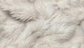 Close-up View of White Faux Fur Material Texture for Background Royalty Free Stock Photo