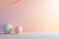 Soft and muted pastel gradients creating a calm an