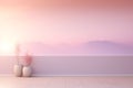 Soft and muted pastel gradients creating a calm an