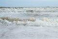 Soft ocean wave on sandy beach