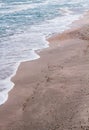 Soft ocean waves on the beach