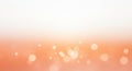 Soft Orange Gradient with Scattered Bokeh Lights and Subtle Particles Royalty Free Stock Photo