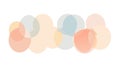 Soft Pastel Abstract Bubbles or Cloud Shapes, vector design Generative AI Royalty Free Stock Photo
