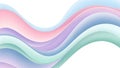 Soft Pastel Abstract Wave Background with Smooth Gradient and Minimal Modern Style Royalty Free Stock Photo