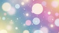 Soft Pastel Bokeh Lights and Glittering Sparkles on a Rainbow Gradient Background image Royalty Free Stock Photo