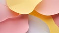 Soft pastel colored abstract shapes overlapping with smooth gradient transitions Royalty Free Stock Photo