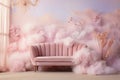 Soft and pastel-colored textures that evoke a dreamy and whimsical feel. background