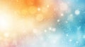 Soft pastel colors abstract blurred bokeh background in sky blue, pale yellow, and ivory white tones Royalty Free Stock Photo