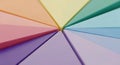 Soft Pastel Geometric Color Segments Arranged in a Radial Pattern Abstract Background Royalty Free Stock Photo