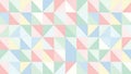 Soft Pastel Geometric Triangle Pattern Background Subtle Light Color Mosaic Design for Decorative Use Royalty Free Stock Photo