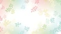 Soft Pastel Gradient Background with Delicate Leaf Patterns NatureInspired Spring Texture Subtle Design Royalty Free Stock Photo
