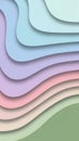 Soft Pastel Gradient Waves Abstract Background with Gentle Shadows and Subtle Curves Creating a Serene and Dreamy Visual Texture Royalty Free Stock Photo