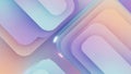 Soft Pastel Gradient Overlapping Rounded Rectangles with Subtle Neon Glow and Depth Effect Keywords: abstract Royalty Free Stock Photo