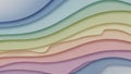 Soft Pastel Gradient Waves Abstract Background with Subtle Shadows and Light Effects Creating a Serene and Gentle Visual Texture Royalty Free Stock Photo