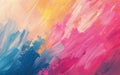 Soft pastel hues blend in a dreamy abstract painting, suggesting tranquility and artistic spontaneity with a hint of Royalty Free Stock Photo