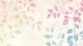 Pastel Watercolor Foliage Pattern With Soft Floral Background Royalty Free Stock Photo