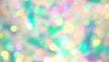 Soft pastel neon pink blue teal silver crystal lights bokeh. Luxury background. Blurred holographic holiday lights