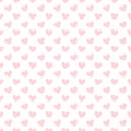 Soft pastel pink heart seamless pattern