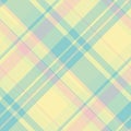 Soft pastel plaid pattern, seamlessly tiling. Calming, subtle background for design, textile, or wallpaper. Versatile for spring Royalty Free Stock Photo