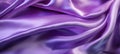 Purple, shiny satin silk swirl wave background - Abstract textile fabric backdrop texture, Generative Ai Royalty Free Stock Photo