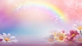 soft pastel rainbow background