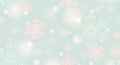 Soft Pastel Snowflakes Pattern Royalty Free Stock Photo