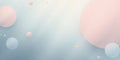 Soft pastel spheres float gently on a serene background, creating a calming and ethereal visual experience. Generative AI Royalty Free Stock Photo
