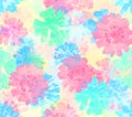 Soft Pastel TieDye Abstract Floral Pattern Royalty Free Stock Photo